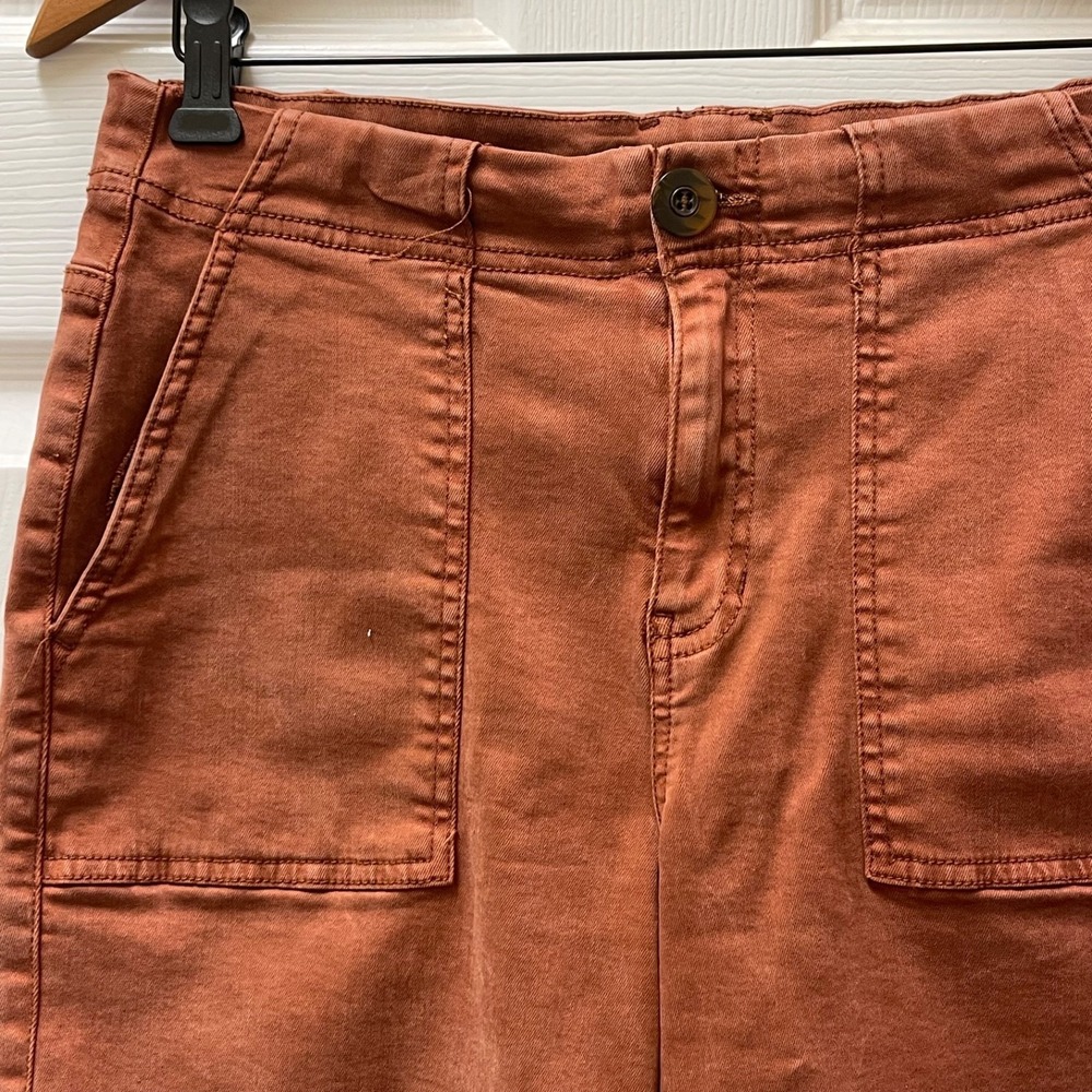 Buckle BKE Womens Serena Size 27 Rust Causal Shorts Stretch Surplus Pockets